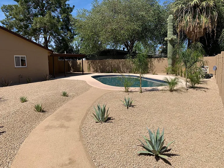 Huge space in the backyard
