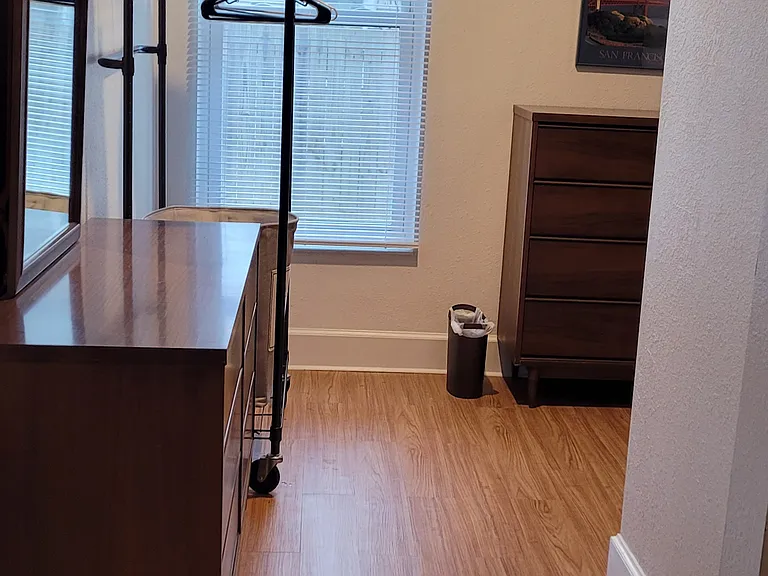 Laundry area - off kitchen leads to bathroom