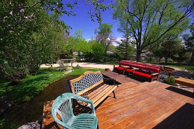 Plenty of seating on the deck