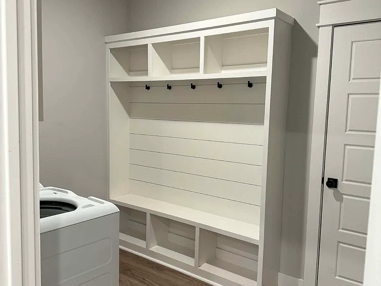 Mudroom with included hall tree