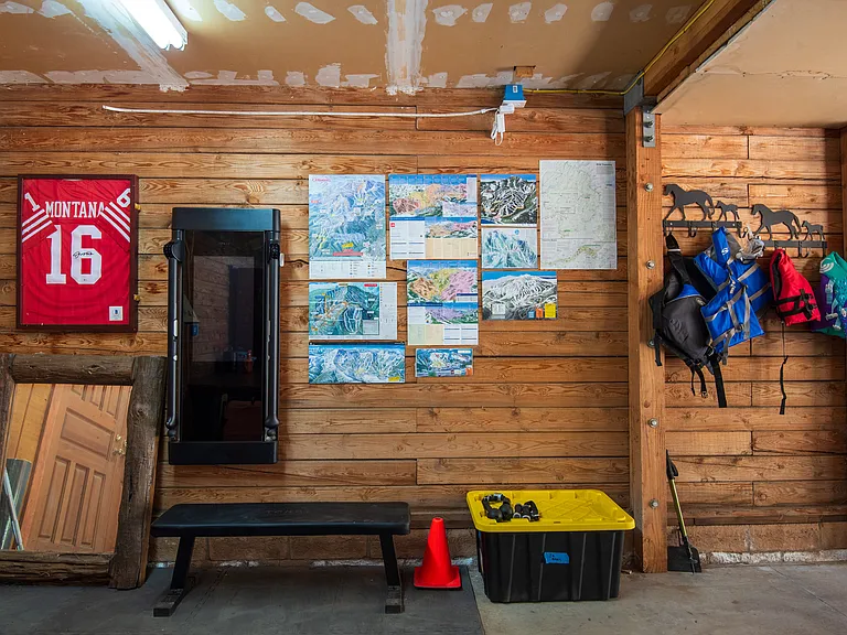 Garage with Tonal Smart Gym