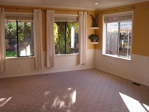 Lots of light in living room