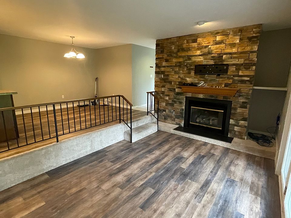 Family room and dining room