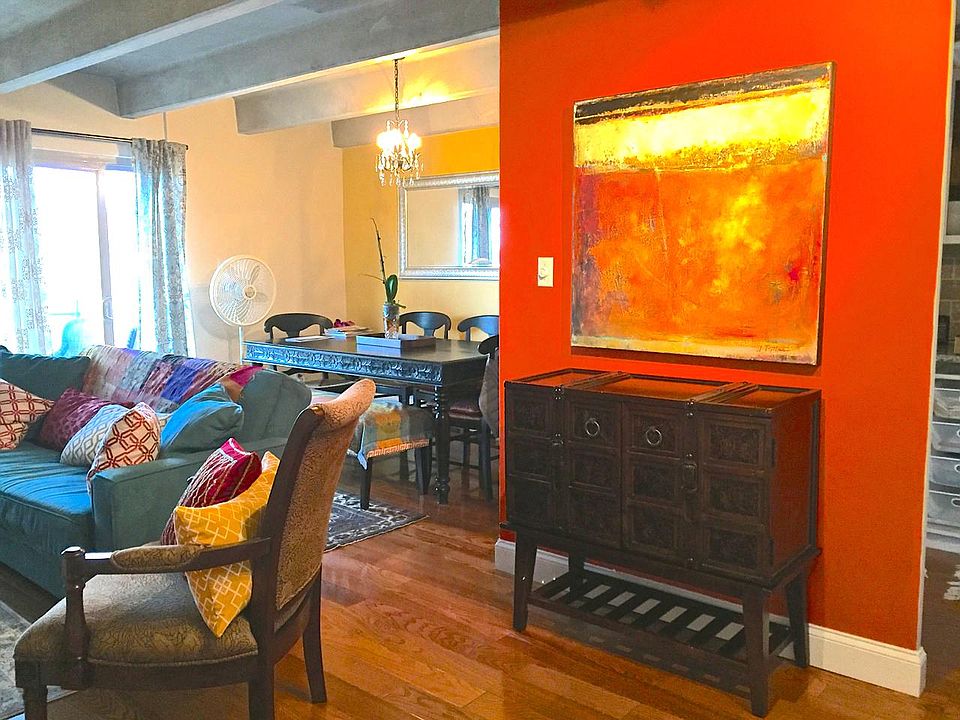 Open plan living space.