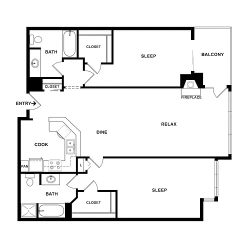 Floor plan 2x2XF