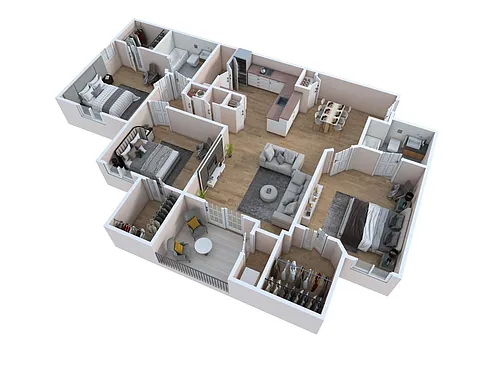 Floor plan Trio