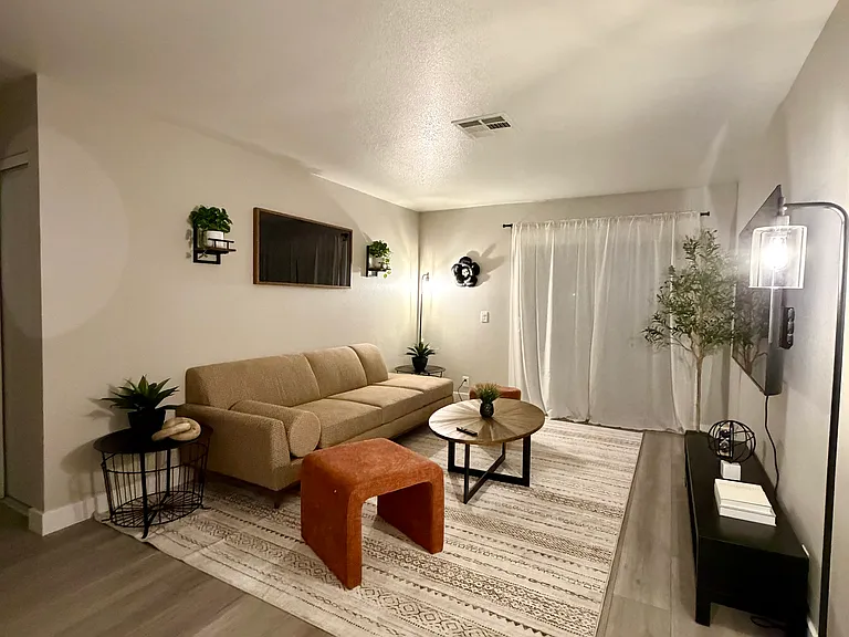 Additional view of the bright and inviting fully furnished living room