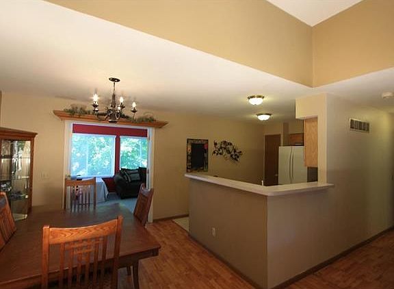 Breakfast room and kitchen.