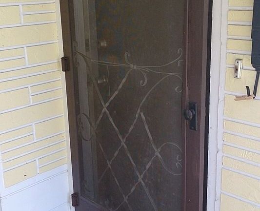 Front door of unit