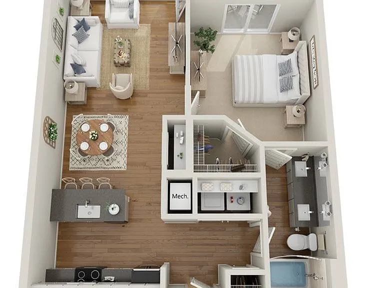 One Bedroom - A3 One Bedroom - A3