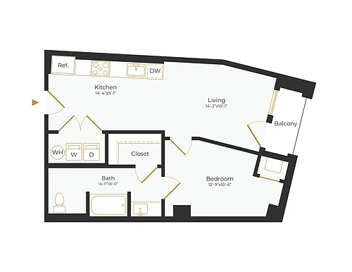Floor plan A2 ADA