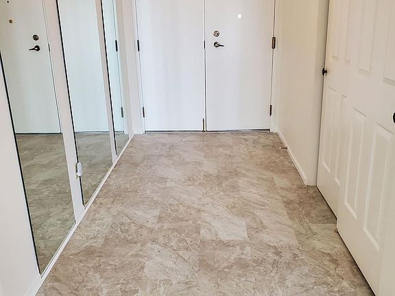 Front entry, large closet
