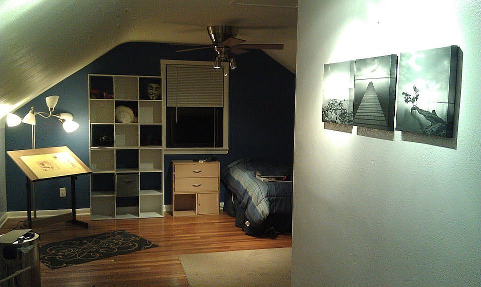 View into master bedroom