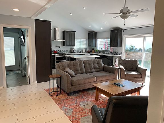 living room, kitchen