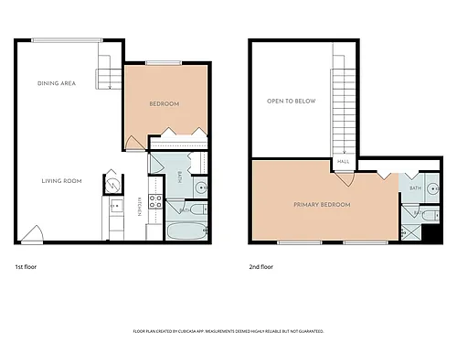 Floor plan Two Bed Two Bath Premium