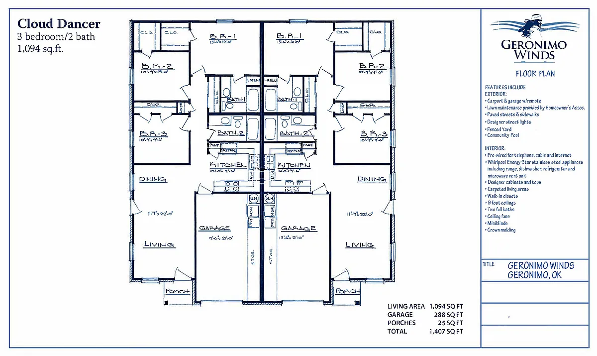 Floor plan Cloud Dancer Floor Plan