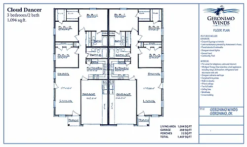 Floor plan Cloud Dancer Floor Plan