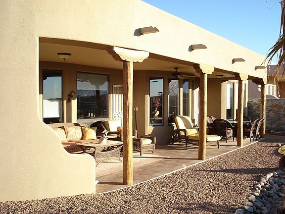 Covered Patio with early morning sun