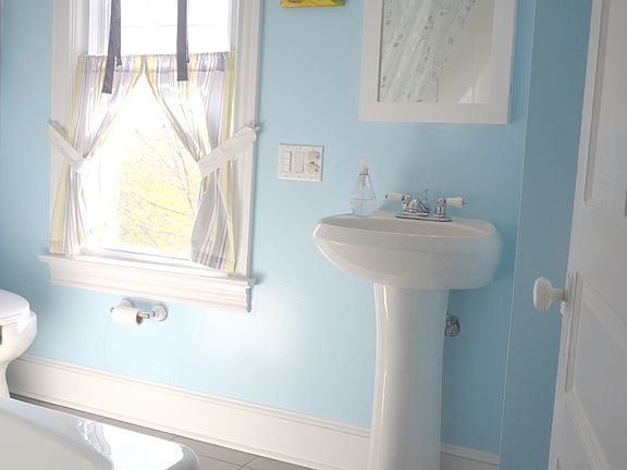 renovated bath/ glass tile