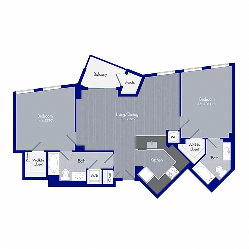 Floor plan Hampton B2P