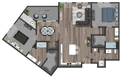 Floor plan Pikes Peak (B5)