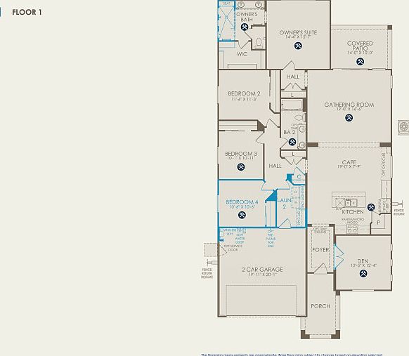 Barletta Floor Plan, Quick Move-in Home, Floor 1