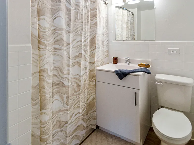 Bright and clean bathroom