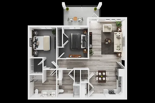 Floor plan 2-Bedroom