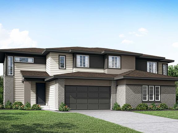 Modern Prairie Exterior Style B - Left Side of Duplex