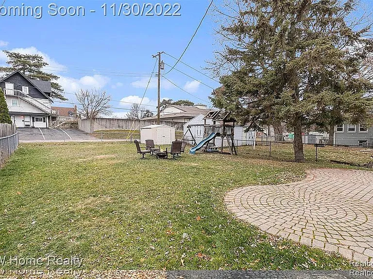 fully fenced yard with patio