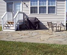 Nice patio for grilling