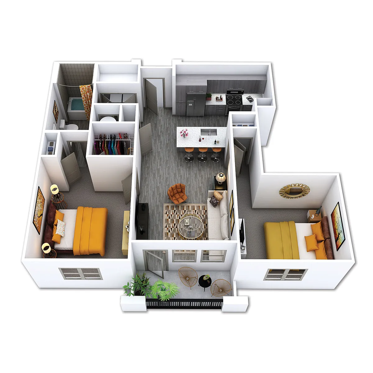 Floor plan B1