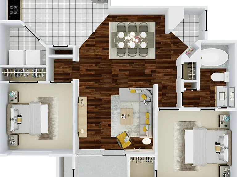 The Stemmons - 905 sq. ft. The Stemmons - 905 sq. ft.