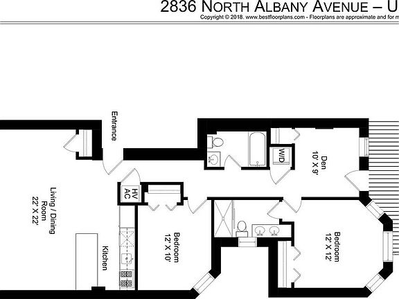 2nd image of 2836 N Albany Ave #3N