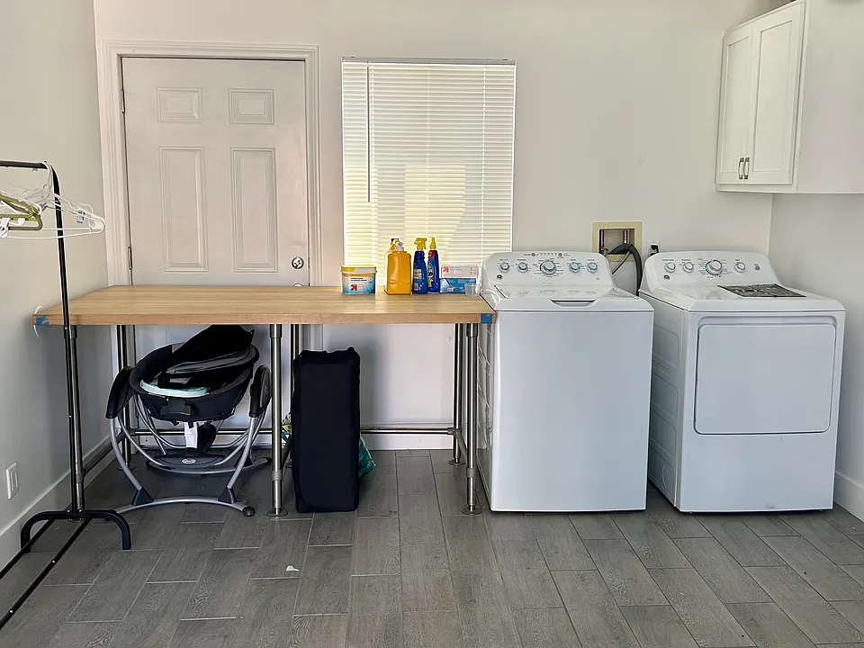 Laundry room, shared space.