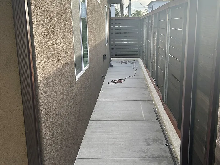 One of the 4 sides of Patio Space