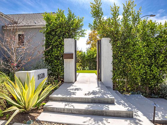 Gated entry into courtyard