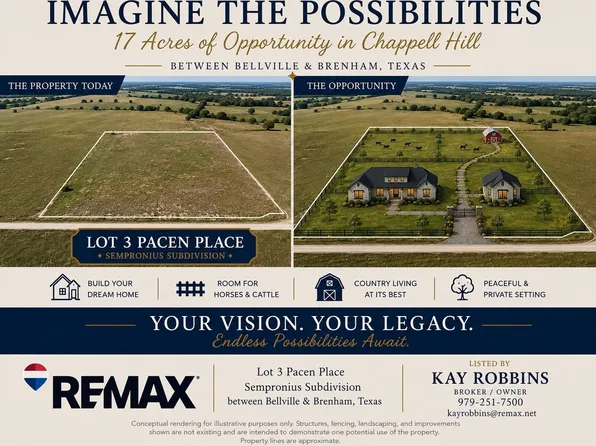 LOT 3 Pacen Place Rd, Chappell Hill, TX 77426