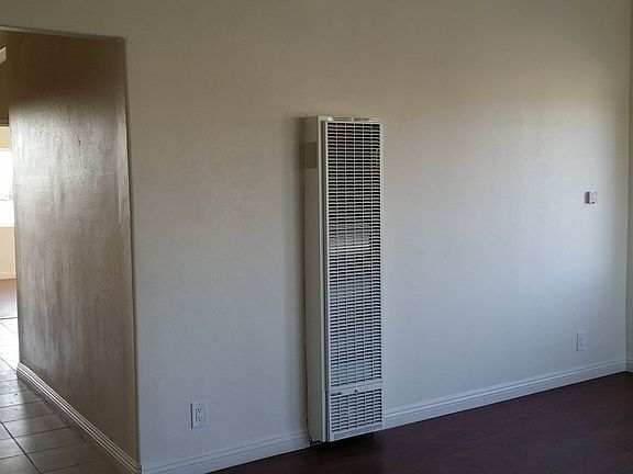 Living Room with wall mount heater
