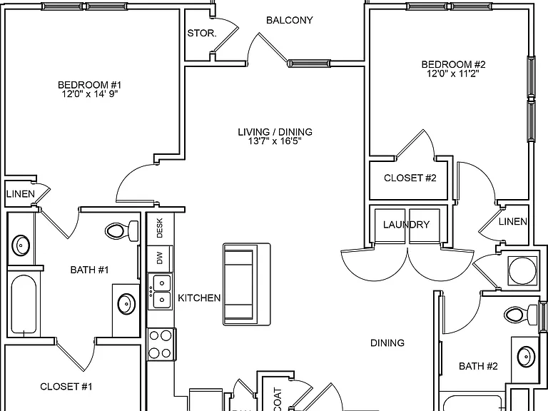 Capital Place at Southwood - Capital Place II - Alt - 2 Beds - 2 Baths - 1276 Sq. ft.