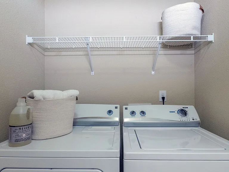 Laundry day is a breeze with the option to add full-size washers and dryers* in your apartment home! *In select units/additional fees may apply.