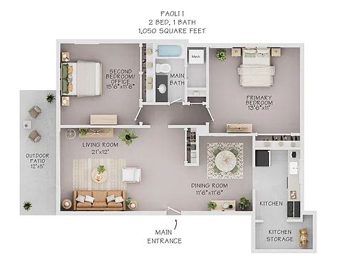 Floor plan Paoli I