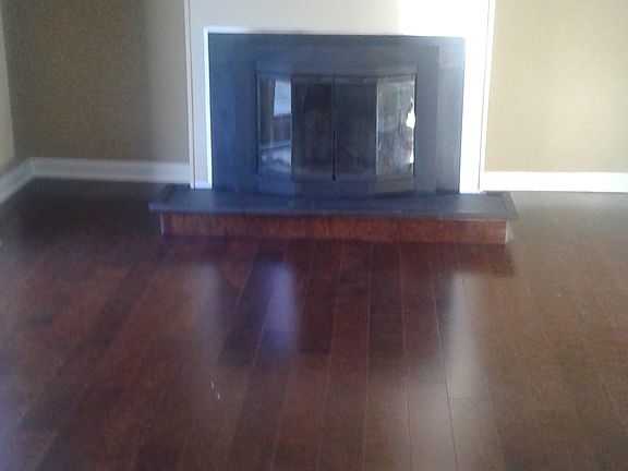 wood burning fireplace