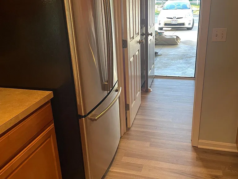 Rear entrance to Garage.