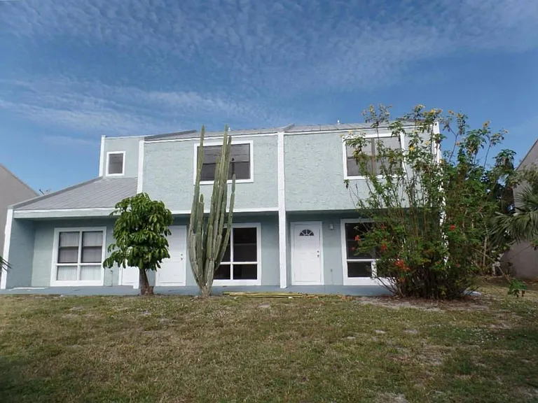 Front yard with patio.