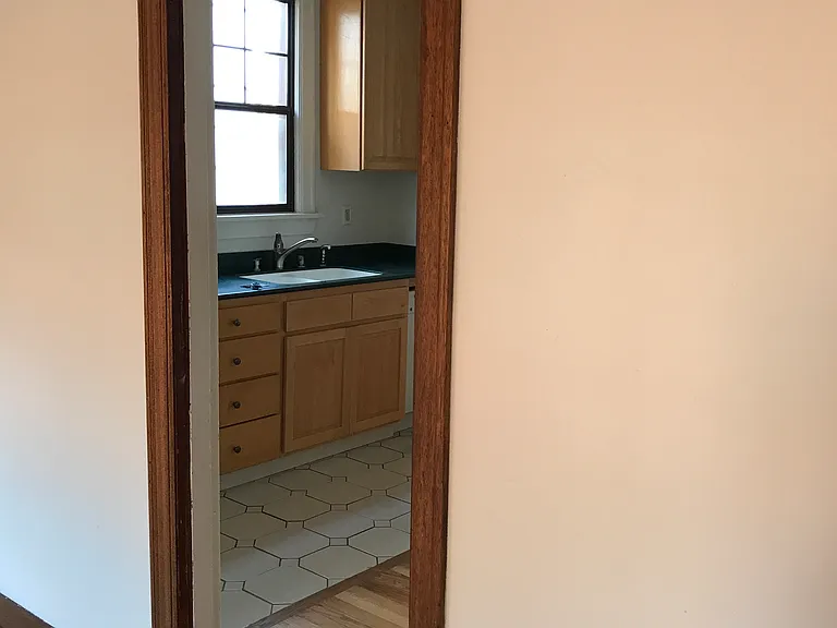 View to kitchen from front room