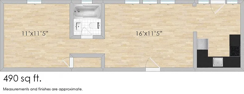 Floor plan 804 Harrison H