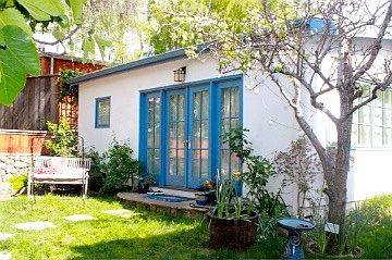 Cottage in back with bathroom