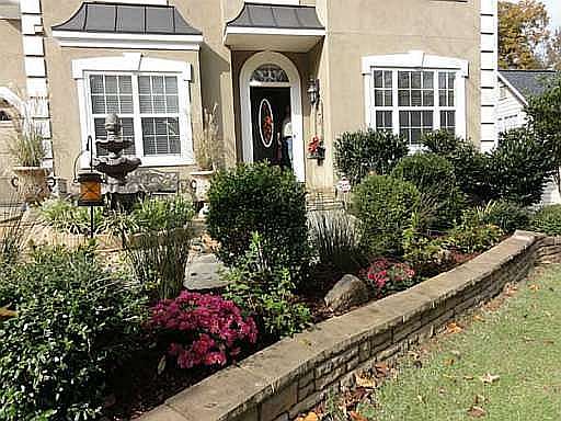 Upgraded landscaping