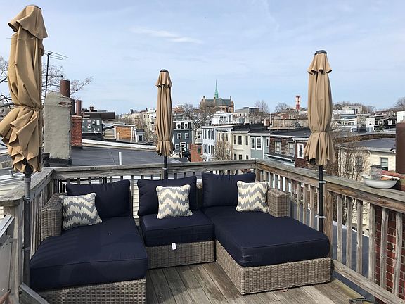 Roof Deck looking back towards South Boston's main street, Broadway.